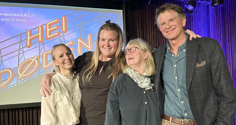 Panelet: Marit Bergum Raasok, Thea Klingenberg, Astrid Rønsen og Terje Eid-Hviding.
