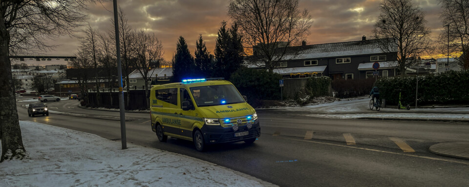 Utrykning ambulanse