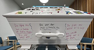 Barna dekorerte mormors kiste