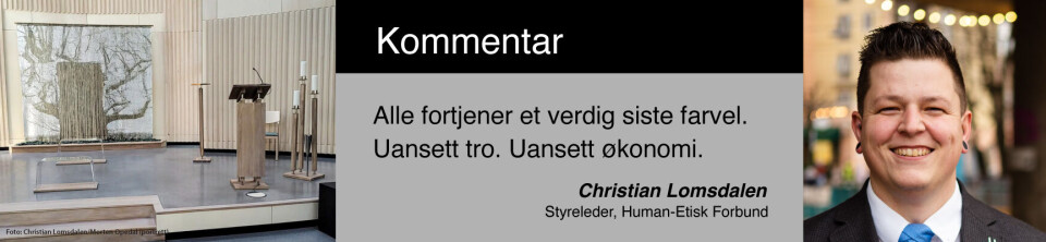 Kommentar, Christian Lomsdalen - seremonirom