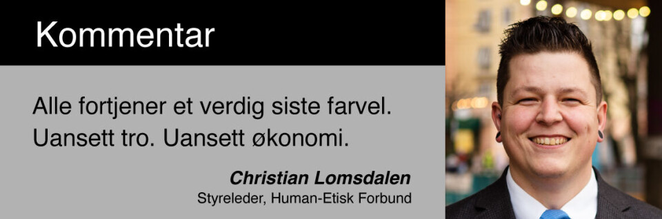 En kommunal oppgave som skal gjelde alle, kan ikke gjøres til et religiøst privilegium