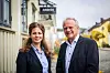 Ingrid Andås Kolstad og Svein Arild Andås i Andås begravelsesbyrå i Kristiansand.